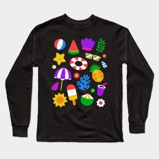 Cute Summer Vacation Long Sleeve T-Shirt